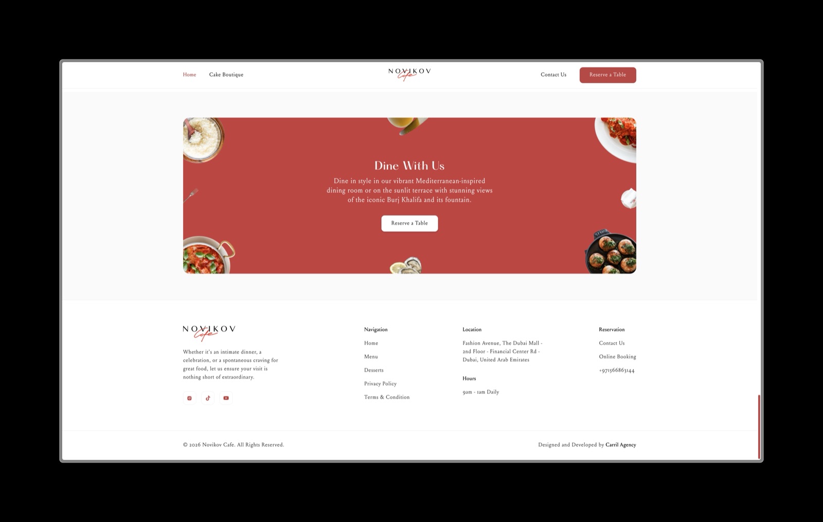 Novikov Cafe